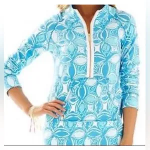 Lilly Pulitzer Skipper Popover-Ariel Blue‎ s turquoise thumbnail 1