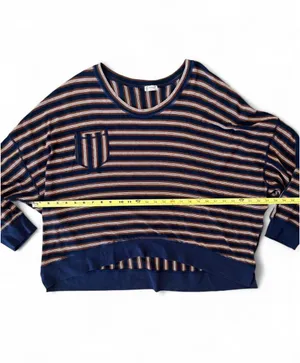 Free People Making In Happen Pullover Navy Large thumbnail 7