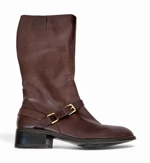 Ralph Lauren Brown Leather Riding Boots Womens 10 Knee High Fall Old Money thumbnail 1