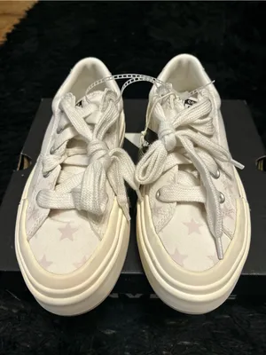 CONVERSE Chuck Taylor all star cruise star print platform shoes sneakers sz 7.5 thumbnail 2