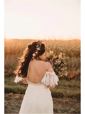 Sorayan Romantic White Lace Off-Shoulder Bridal Gown Medium - NWT thumbnail 4