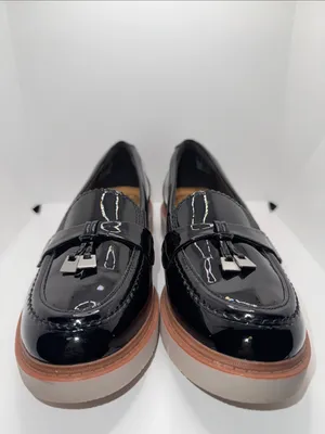 Clarks Westlynn Bella Black Patent Loafers Women's Size 8.5 thumbnail 6