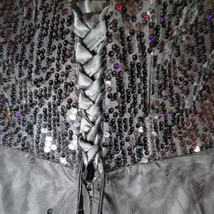 For your special day black strapless sequin mini dress thumbnail 11
