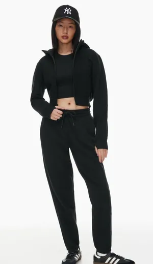 Aritzia TNA Cozy Fleece Perfect Shrunken Zip Hoodie thumbnail 1