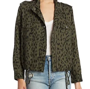 Rails Green Leopard Bomber Jacket thumbnail 5