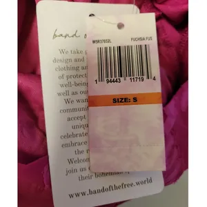 NWT Pink Floral Tiered Mini Dress Wedding Guest Easter Party Long Sleeve Size‎ S thumbnail 7