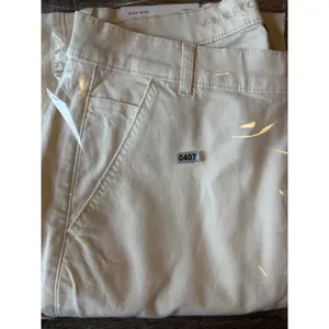 American Eagle Womens Cream High Rise Straight Leg Carpenter Pants Size 8 29W thumbnail 6