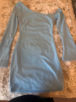 Hello Molly Velvet Moons Mini Dress Light Blue - M thumbnail 3