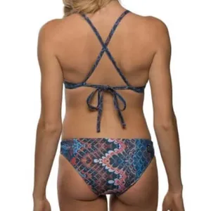 Jolyn Clothing Chole Bikini Top in Rare Retired Peacock Print thumbnail 6