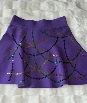 Mardi Gras Skirt Purple thumbnail 3