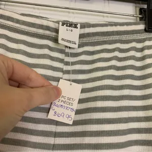 PINK OSU I Only Sleep in Striped Pajama Pants Size Large thumbnail 7
