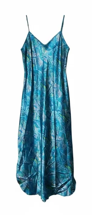 Satin Midi Slip Dress Fairy Coquette Y2K Feminine Summer thumbnail 1