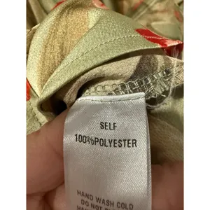 Easel Kimono Wrap Women M Floral Boho Green Pink Robe Tropical Resort Cardigan thumbnail 4
