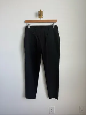 KUHO Minimalist Black Pull On Tapered Ankle Trousers Womens 29 Waist thumbnail 2