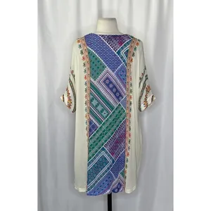 Anthropologie TANVI KEDIA Veena Beaded Caftan Beaded Mini Dress Bohemian Small thumbnail 9