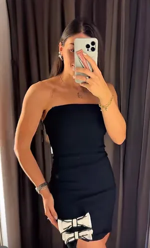 ZARA Mini Dress Black thumbnail 1