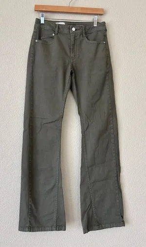 Pilcro Olive Green Women's Bootcut Jeans thumbnail 1