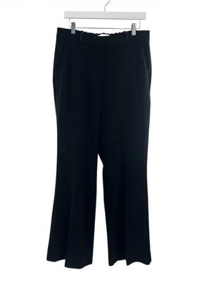 The‎ Fold London Clever Crepe Adelaide Wide Leg Trousers Black US 10 thumbnail 4