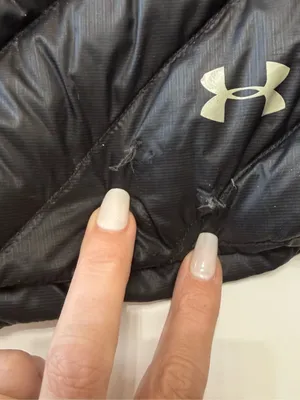 Under Armour Black Chevron Quilted Hooded Packable Puffer thumbnail 3