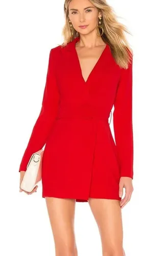 Superdown Joan Belted Blazer Dress Sz XS Corp Sexy Coquette thumbnail 1