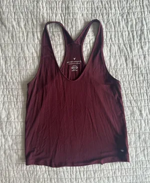 American Eagle Outfitters Maroon Sleeveless Tank Top thumbnail 1