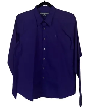 Ralph Lauren Sport Button Up Shirt Purple Women's Size 14 Vintage thumbnail 1