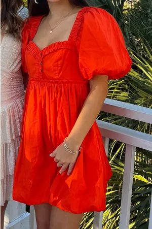 Orange Free People Dress thumbnail 1