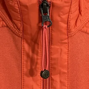 T By Talbots Orange Puffer Vest Full Zip Size Small Petite New With Tags‎ thumbnail 4