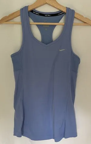 Nike Dri-fit sz XS nike‎ running top racerback athleisure lightweight v-neck thumbnail 1