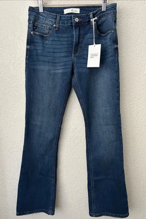 KanCan Size 8/29 Dark Indigo Blue Bootcut Jeans thumbnail 1