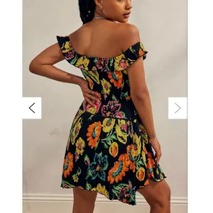 Urban Outfitters Aubrey Floral Off-Shoulder Mini Dress size S NWT thumbnail 6