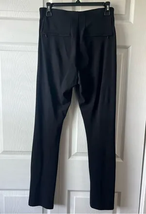 ATHLETA Black SIZE 6 Pull-On Front Seam Side Zip Work Yoga Pants High Waisted thumbnail 5