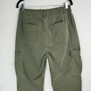American Eagle Cargo Relaxed Mom Jogger Sz 10 Olive Army Green Cotton Blend thumbnail 13