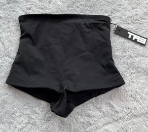 TA3 Boyshortie Swim Bottom High Waist Full Coverage Black XXS thumbnail 1