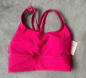 Lululemon Energy Longline Bra *Medium Support, B–D Cups Passionate Size 4 thumbnail 1