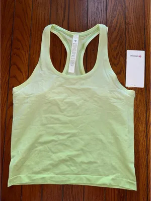 Lululemon Swiftly Tech Scoopneck Tank 2.0 Race Ombré Dye Matcha Size 8 NWT thumbnail 1