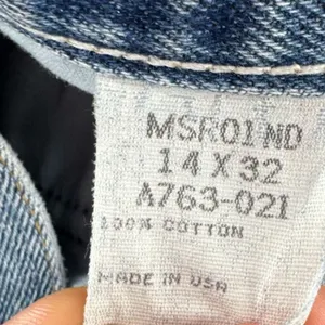 Vintage‎ Wrangler Women's High Rise Tapered Leg Jeans Size 14x32 Blue Denim USA thumbnail 4