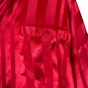 Victoria's Secret Red Striped Button Front Sleepshirt Lounge Pajamas Women Sz M thumbnail 5