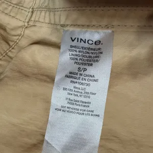 Vince Womens Tan Khaki Belted Nylon Trench Coat V860691416 Size Small thumbnail 7