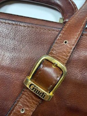 Guidi Vintage Brown Leather Crossbody Messenger Unisex Folio Work Bag thumbnail 4