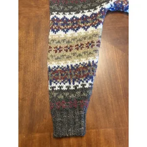 Carolyn Taylor For by Design Sweater Fair Isle Knit Pullover Striped Grandpa Y2K thumbnail 6