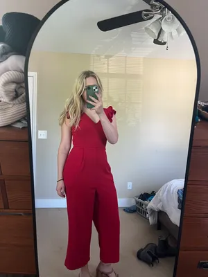 Red Ruffle Romper thumbnail 6