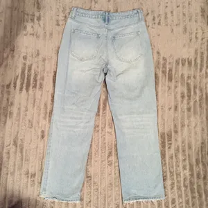 Vervet Distressed‎ Straight Leg Jeans Light Wash High Rise Size 27 thumbnail 3