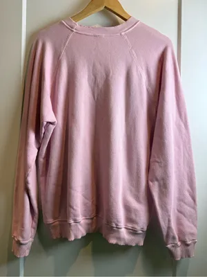 I.S.M.B.S‎ Pink 'love' Embroidered Crewneck Sweatshirt Size L thumbnail 2