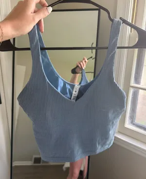 Lululemon Blue Textured align tank  thumbnail 1