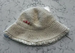 Kendra Scott Gia Straw Bucket Hat thumbnail 1