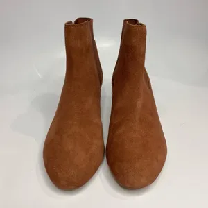 Lands End suede wedge booties size‎ 9 thumbnail 2