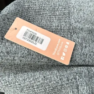 THIRDLOVE SEAMLESS KNITWEAR BIKE SHORTS in Grey NWT L thumbnail 4