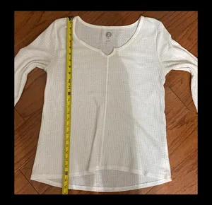 SO white longsleeves sweater size large thumbnail 8