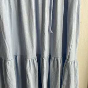 J.Crew Broken-in Jersey Tiered Mini Dress Light Blue thumbnail 10
